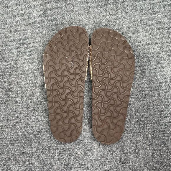 Birkenstock Madrid Sandals Women's 6N Gold Birko-Flor Single Strap Buckle Slides - Picture 14 of 16